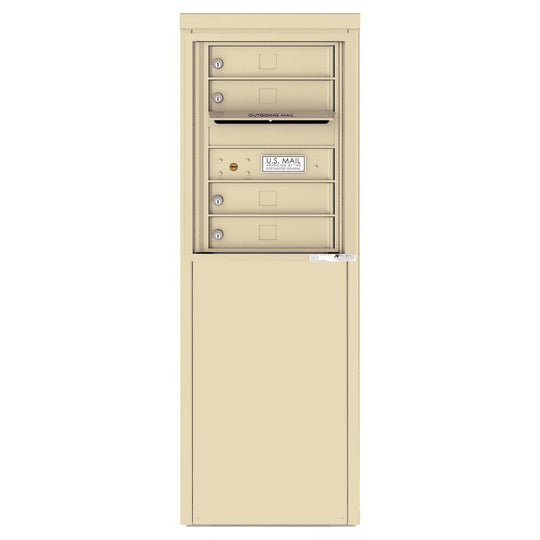 4 Tenant Doors with one Outgoing Mail Compartment - 4C Depot Mailbox Module - 4C06S - 04 - D - Select Commercial Mailboxes