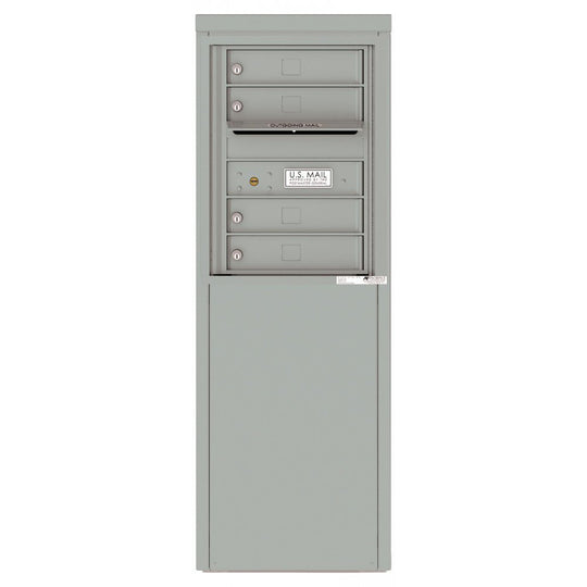 4 Tenant Doors with one Outgoing Mail Compartment - 4C Depot Mailbox Module - 4C06S - 04 - D - Select Commercial Mailboxes