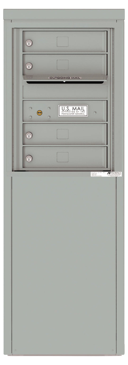 4 Tenant Doors with one Outgoing Mail Compartment - 4C Depot Mailbox Module - 4C06S - 04 - D - Select Commercial Mailboxes