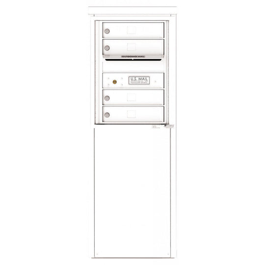 4 Tenant Doors with one Outgoing Mail Compartment - 4C Depot Mailbox Module - 4C06S - 04 - D - Select Commercial Mailboxes