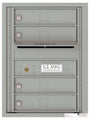 4 Tenant Doors with Outgoing Mail Compartment - 4C Wall Mount 6-High Mailboxes - 4C06S-04