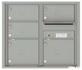 5 Oversized Tenant Doors with Outgoing Mail Compartment - 4C Wall Mount 7-High Mailboxes - 4C07D-05