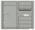 6 Tenant Doors with 1 Parcel Locker and Outgoing Mail Compartment - 4C Wall Mount 7-High Mailboxes - 4C07D-06