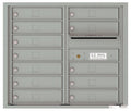 12 Tenant Doors with Outgoing Mail Compartment - 4C Wall Mount 7-High Mailboxes - 4C07D-12