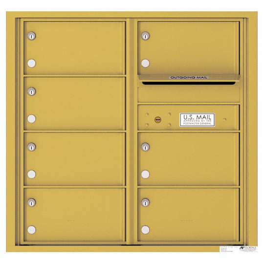 7 Oversized Tenant Doors with Outgoing Mail Compartment - 4C Wall Mount 8 - High Mailboxes - 4C08D - 07 - Select Commercial Mailboxes