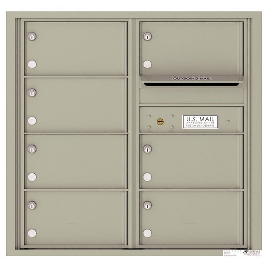 7 Oversized Tenant Doors with Outgoing Mail Compartment - 4C Wall Mount 8 - High Mailboxes - 4C08D - 07 - Select Commercial Mailboxes