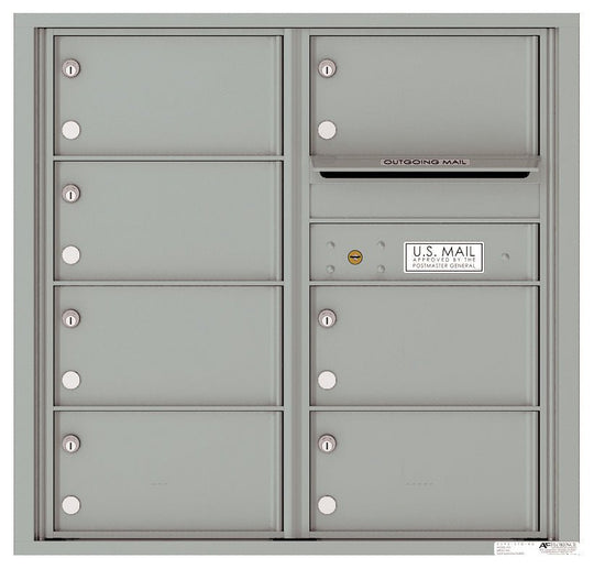 7 Oversized Tenant Doors with Outgoing Mail Compartment - 4C Wall Mount 8 - High Mailboxes - 4C08D - 07 - Select Commercial Mailboxes