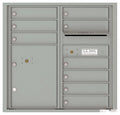9 Tenant Doors with 1 Parcel Locker and Outgoing Mail Compartment - 4C Wall Mount 8-High Mailboxes - 4C08D-09