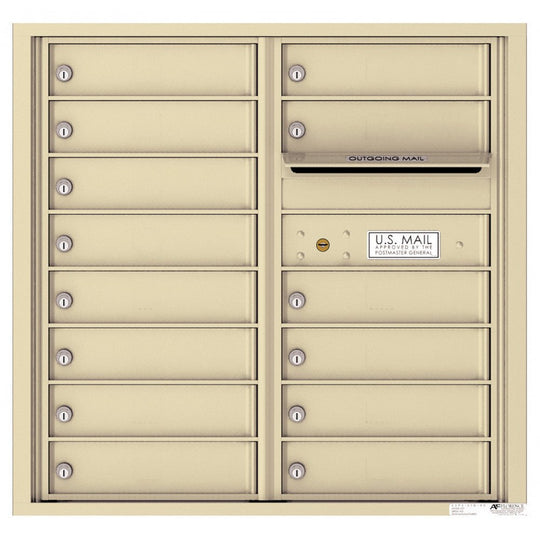 14 Tenant Doors with Outgoing Mail Compartment - 4C Wall Mount 8 - High Mailboxes - 4C08D - 14 - Select Commercial Mailboxes