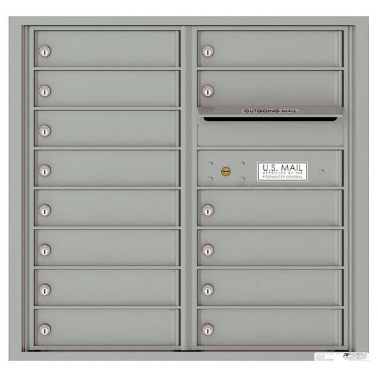 14 Tenant Doors with Outgoing Mail Compartment - 4C Wall Mount 8 - High Mailboxes - 4C08D - 14 - Select Commercial Mailboxes