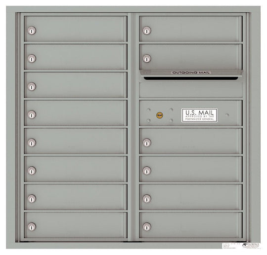 14 Tenant Doors with Outgoing Mail Compartment - 4C Wall Mount 8 - High Mailboxes - 4C08D - 14 - Select Commercial Mailboxes