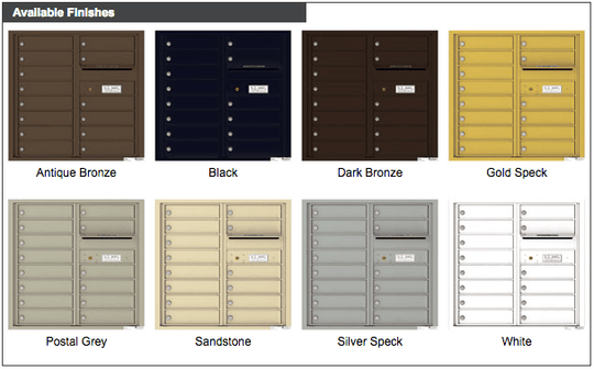 14 Tenant Doors with Outgoing Mail Compartment - 4C Wall Mount 8 - High Mailboxes - 4C08D - 14 - Select Commercial Mailboxes