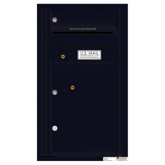 1 Tenant Doors with 1 Parcel Locker and Outgoing Mail Compartment - 4C Wall Mount 8 - High Mailboxes - 4C08S - 01 - Select Commercial Mailboxes