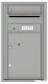 1 Tenant Doors with 1 Parcel Locker and Outgoing Mail Compartment - 4C Wall Mount 8-High Mailboxes - 4C08S-01