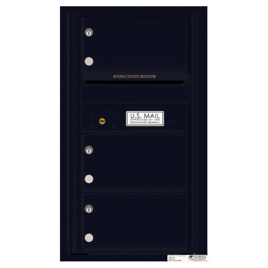 3 Oversized Tenant Doors with Outgoing Mail Compartment - 4C Wall Mount 8 - High Mailboxes - 4C08S - 03 - Select Commercial Mailboxes