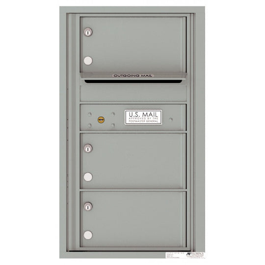 3 Oversized Tenant Doors with Outgoing Mail Compartment - 4C Wall Mount 8 - High Mailboxes - 4C08S - 03 - Select Commercial Mailboxes
