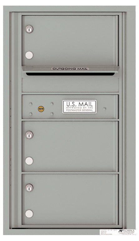 3 Oversized Tenant Doors with Outgoing Mail Compartment - 4C Wall Mount 8 - High Mailboxes - 4C08S - 03 - Select Commercial Mailboxes