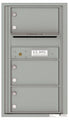 3 Oversized Tenant Doors with Outgoing Mail Compartment - 4C Wall Mount 8-High Mailboxes - 4C08S-03