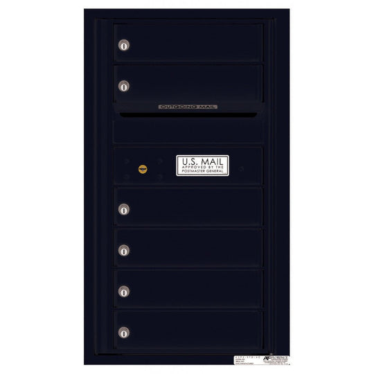 6 Tenant Doors with Outgoing Mail Compartment - 4C Wall Mount 8 - High Mailboxes - 4C08S - 06 - Select Commercial Mailboxes