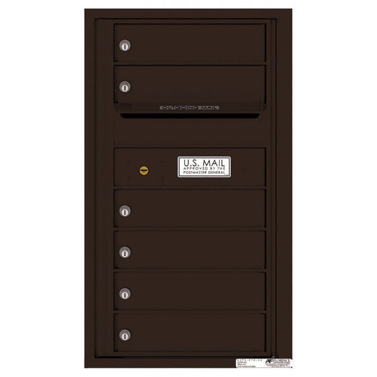 6 Tenant Doors with Outgoing Mail Compartment - 4C Wall Mount 8 - High Mailboxes - 4C08S - 06 - Select Commercial Mailboxes
