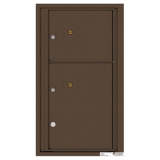 2 Parcel Doors Unit - 4C Wall Mount 8 - High - 4C08S - 2P - Select Commercial Mailboxes