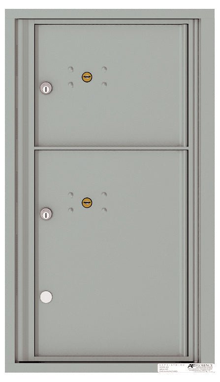 2 Parcel Doors Unit - 4C Wall Mount 8 - High - 4C08S - 2P - Select Commercial Mailboxes