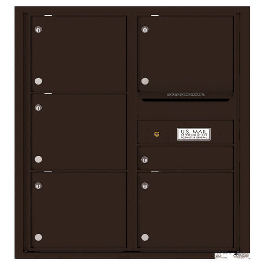 6 Tenant Doors with Outgoing Mail Compartment - 4C Wall Mount 9 - High Mailboxes - 4C09D - 06 - Select Commercial Mailboxes