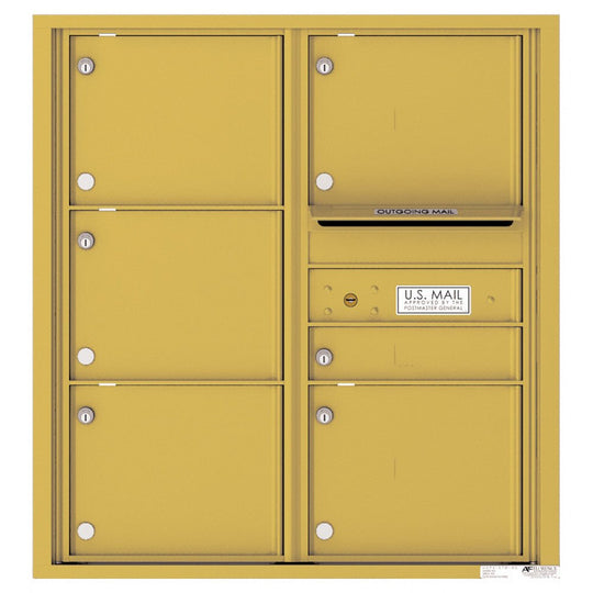 6 Tenant Doors with Outgoing Mail Compartment - 4C Wall Mount 9 - High Mailboxes - 4C09D - 06 - Select Commercial Mailboxes