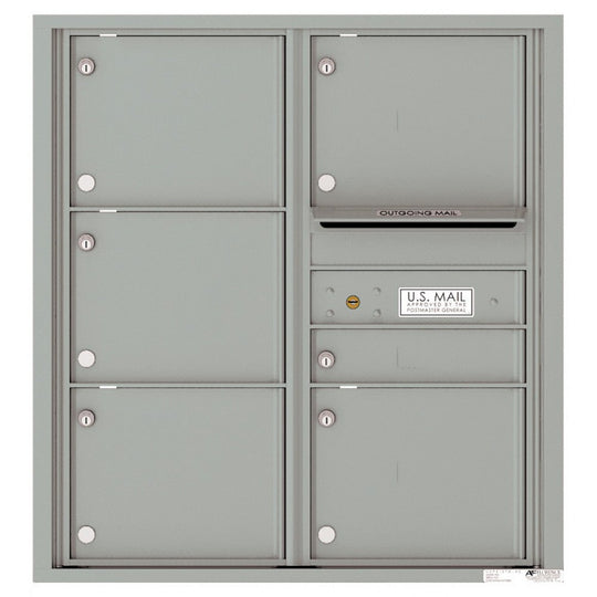 6 Tenant Doors with Outgoing Mail Compartment - 4C Wall Mount 9 - High Mailboxes - 4C09D - 06 - Select Commercial Mailboxes