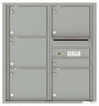 6 Tenant Doors with Outgoing Mail Compartment - 4C Wall Mount 9-High Mailboxes - 4C09D-06