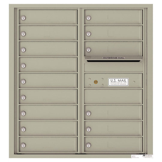 15 Tenant Doors with Outgoing Mail Compartment - 4C Wall Mount 9 - High Mailboxes - 4C09D - 15 - Select Commercial Mailboxes