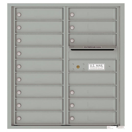 15 Tenant Doors with Outgoing Mail Compartment - 4C Wall Mount 9 - High Mailboxes - 4C09D - 15 - Select Commercial Mailboxes