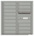 15 Tenant Doors with Outgoing Mail Compartment - 4C Wall Mount 9-High Mailboxes - 4C09D-15