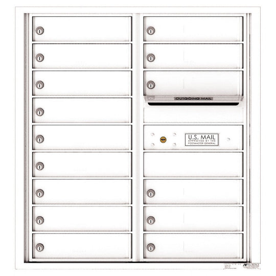 15 Tenant Doors with Outgoing Mail Compartment - 4C Wall Mount 9 - High Mailboxes - 4C09D - 15 - Select Commercial Mailboxes