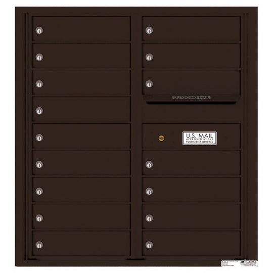 16 Tenant Doors with Outgoing Mail Compartment - 4C Wall Mount 9 - High Mailboxes - 4C09D - 16 - Select Commercial Mailboxes