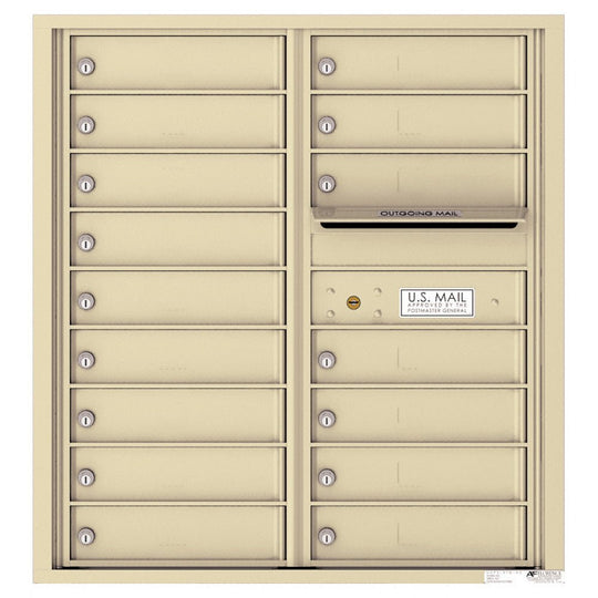 16 Tenant Doors with Outgoing Mail Compartment - 4C Wall Mount 9 - High Mailboxes - 4C09D - 16 - Select Commercial Mailboxes