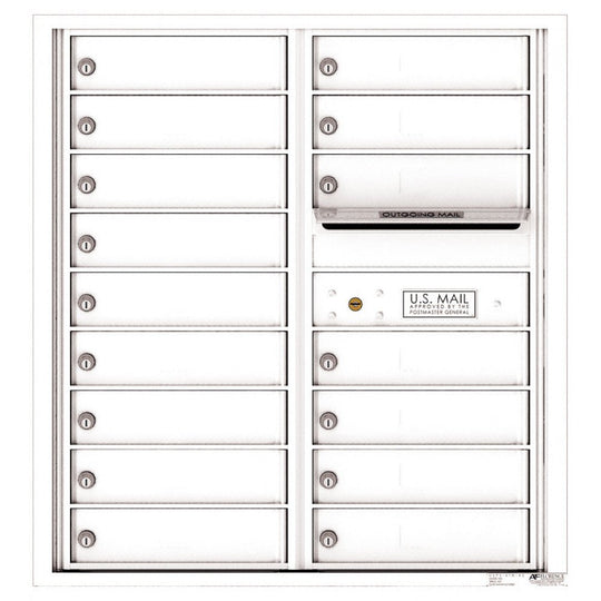 16 Tenant Doors with Outgoing Mail Compartment - 4C Wall Mount 9 - High Mailboxes - 4C09D - 16 - Select Commercial Mailboxes