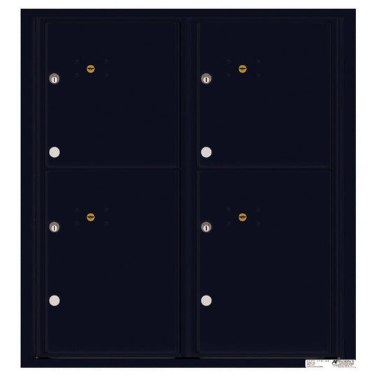 4 Parcel Doors Unit - 4C Wall Mount 9 - High - 4C09D - 4P - Select Commercial Mailboxes