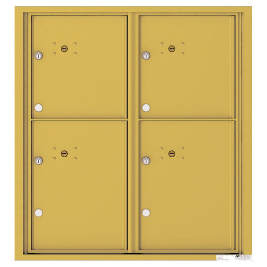 4 Parcel Doors Unit - 4C Wall Mount 9 - High - 4C09D - 4P - Select Commercial Mailboxes