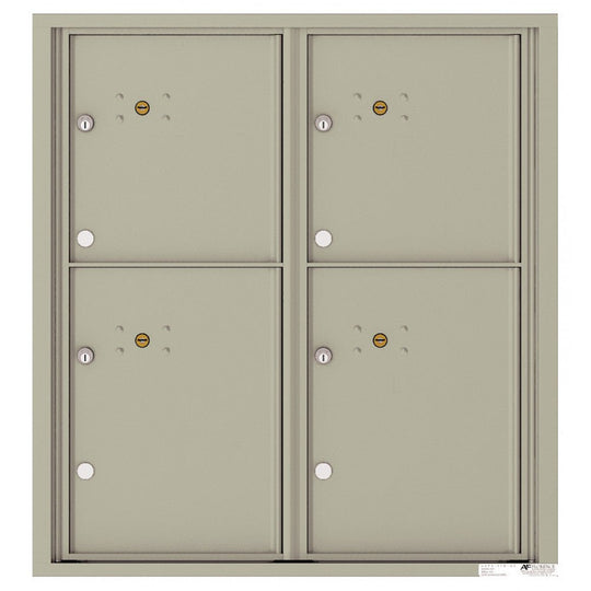 4 Parcel Doors Unit - 4C Wall Mount 9 - High - 4C09D - 4P - Select Commercial Mailboxes