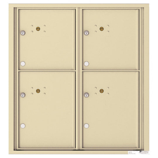 4 Parcel Doors Unit - 4C Wall Mount 9 - High - 4C09D - 4P - Select Commercial Mailboxes