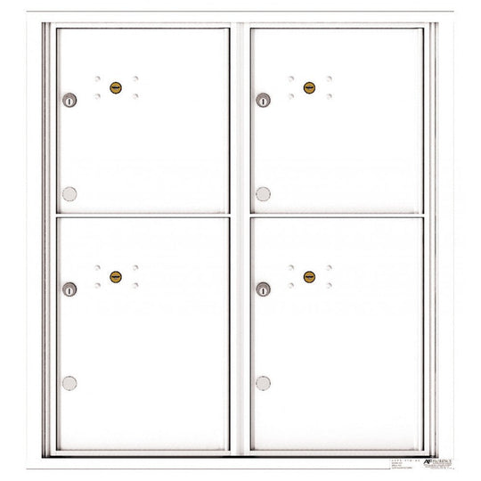 4 Parcel Doors Unit - 4C Wall Mount 9 - High - 4C09D - 4P - Select Commercial Mailboxes