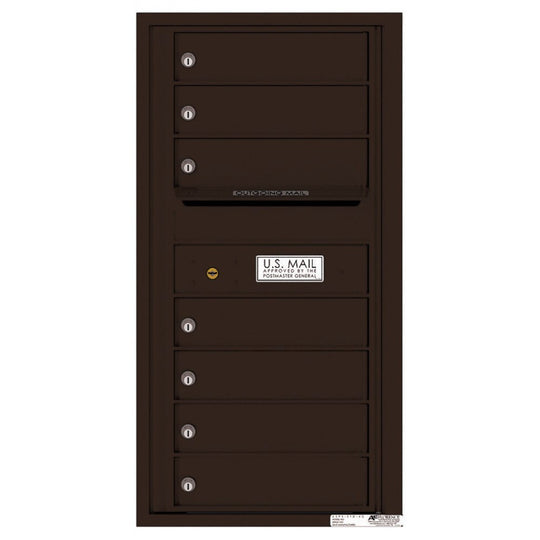 7 Tenant Doors with Outgoing Mail Compartment - 4C Wall Mount 9 - High Mailboxes - 4C09S - 07 - Select Commercial Mailboxes