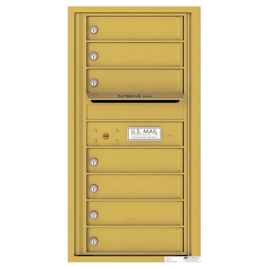 7 Tenant Doors with Outgoing Mail Compartment - 4C Wall Mount 9 - High Mailboxes - 4C09S - 07 - Select Commercial Mailboxes