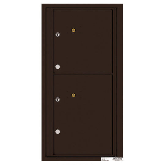2 Parcel Doors Unit - 4C Wall Mount 9 - High - 4C09S - 2P - Select Commercial Mailboxes