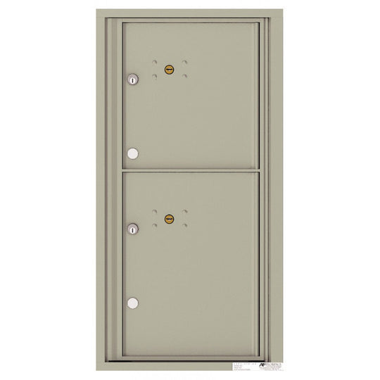 2 Parcel Doors Unit - 4C Wall Mount 9 - High - 4C09S - 2P - Select Commercial Mailboxes