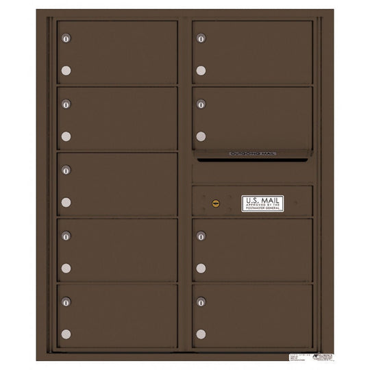 9 Tenant Doors with Outgoing Mail Compartment - 4C Wall Mount 10 - High Mailboxes - 4C10D - 09 - Select Commercial Mailboxes