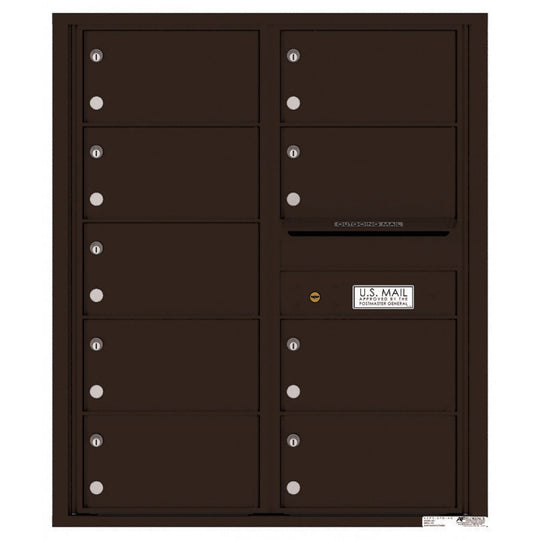 9 Tenant Doors with Outgoing Mail Compartment - 4C Wall Mount 10 - High Mailboxes - 4C10D - 09 - Select Commercial Mailboxes