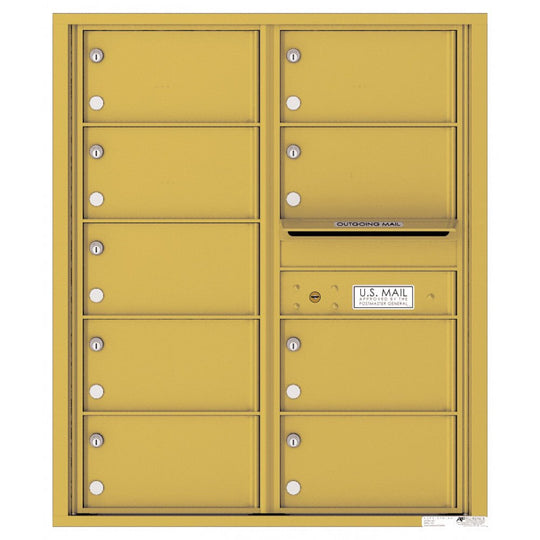 9 Tenant Doors with Outgoing Mail Compartment - 4C Wall Mount 10 - High Mailboxes - 4C10D - 09 - Select Commercial Mailboxes