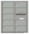 9 Tenant Doors with Outgoing Mail Compartment - 4C Wall Mount 10-High Mailboxes - 4C10D-09